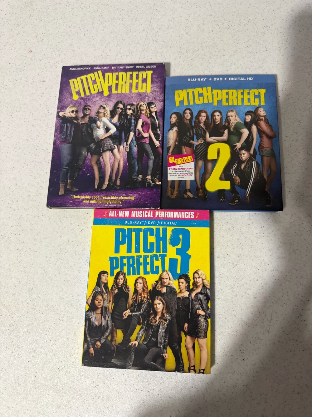 Pitch Perfect 3-Movie Collection DVD Set (5 Discs) PG-13 Kendrick Blu-ray